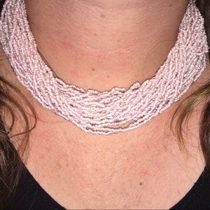 Multi Strand Beaded Necklace “Two’s Company”.